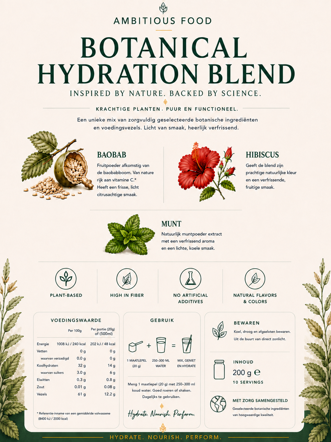 Ambitious Food - Botanical Hydration Blend
